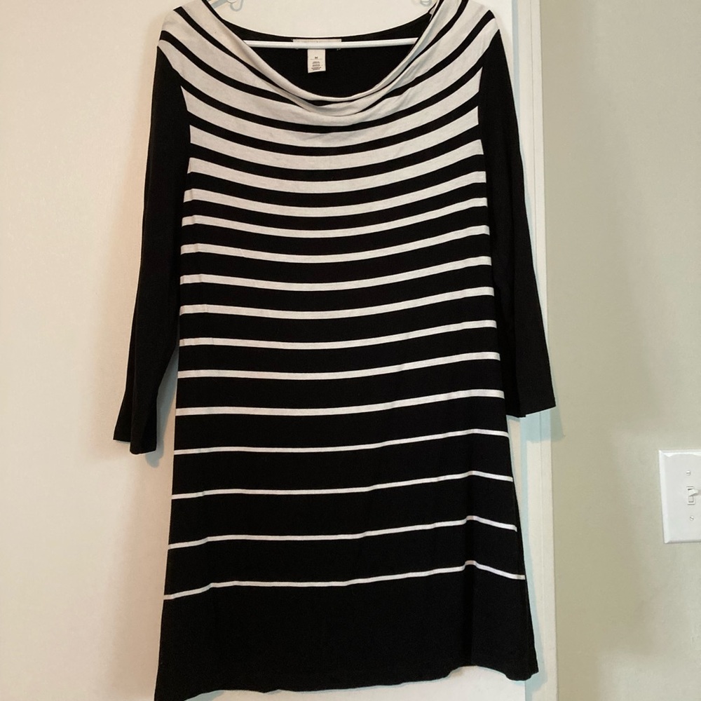 Whit House Black Market Striped Sweater Dress